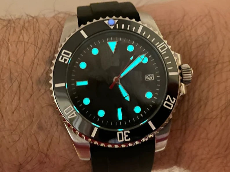 The Meteorite Diver: Automatic Mechanical Wristwatch