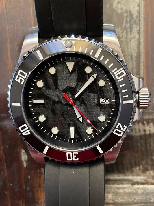 The Meteorite Diver: Automatic Mechanical Wristwatch
