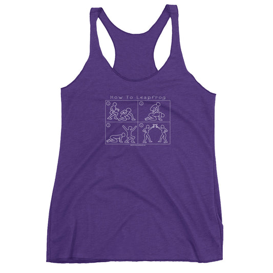How To Leapfrog - Women's Racerback Tank - Unminced Words