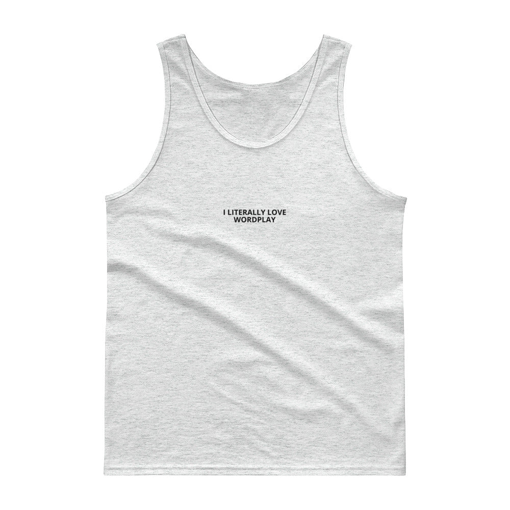 I Literally Love Wordplay - Cotton Tank Top - Unminced Words