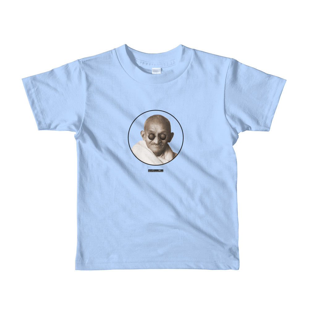 Gandhi - Short sleeve kids t-shirt - Unminced Words