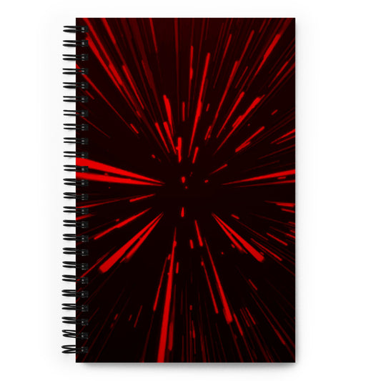 Hyperspace Deluxe - Red Spiral notebook