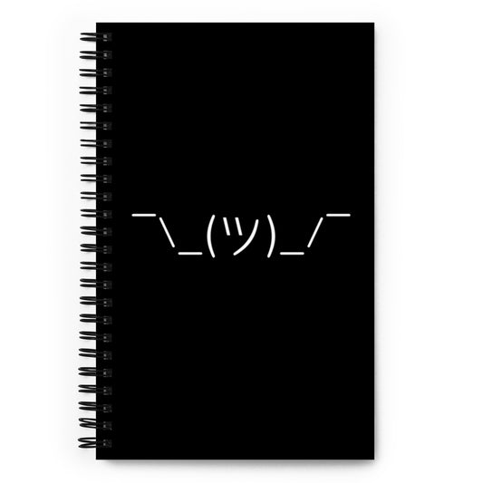 Shrug - Spiral notebook
