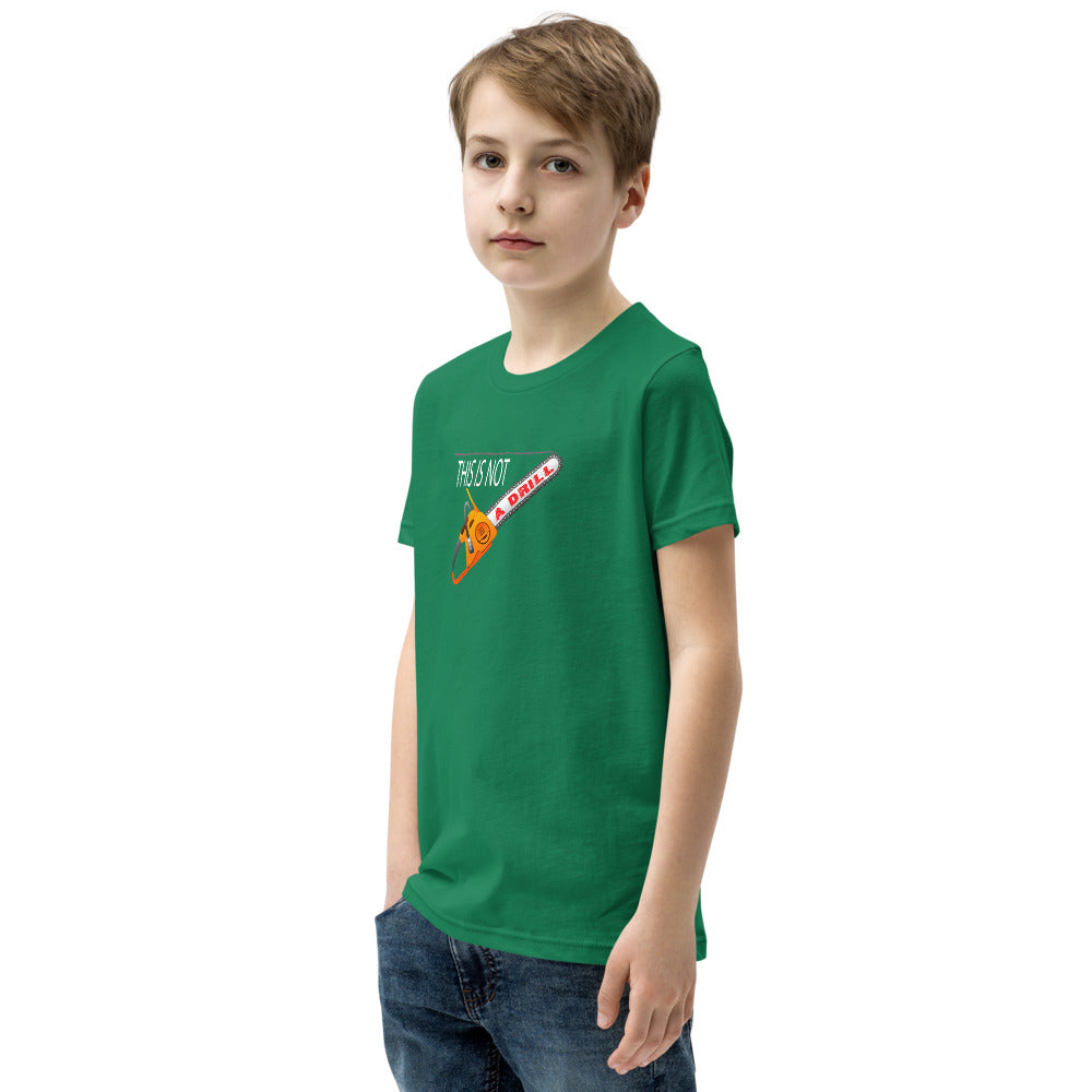 This is Not a Drill - Youth Short Sleeve T-Shirt - Unminced Words