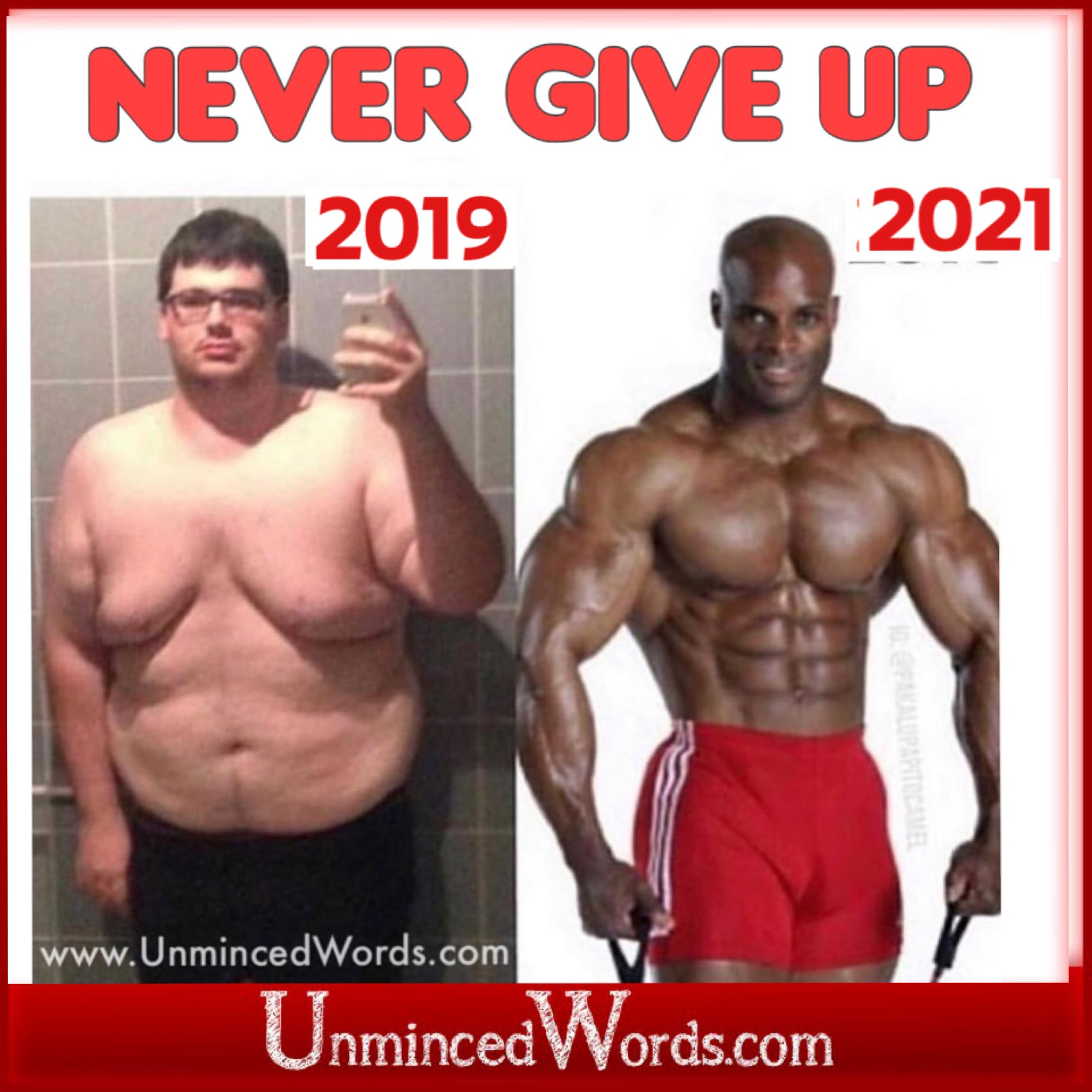 Never give up! Inspirational