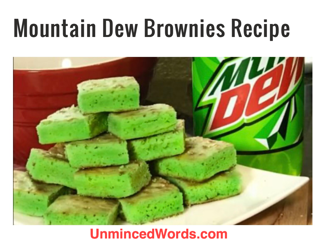 Mountain Dew Brownies, yes, really
