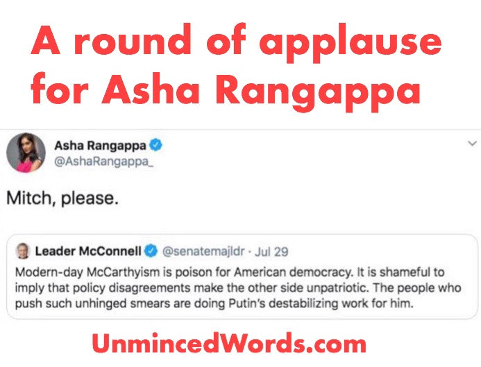 A round of applause for @AshaRangappa_