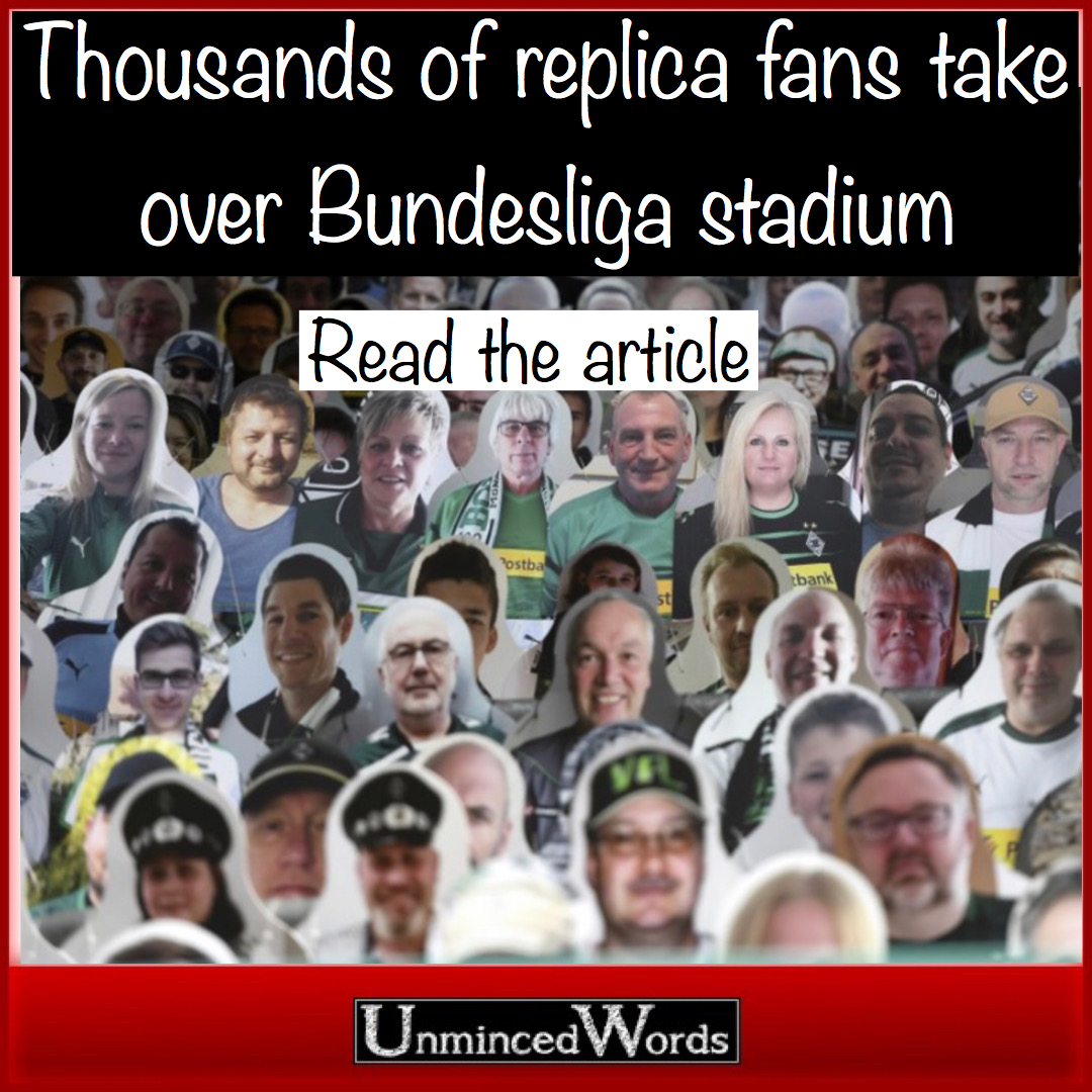 Replica fans take over Bundesliga stadium