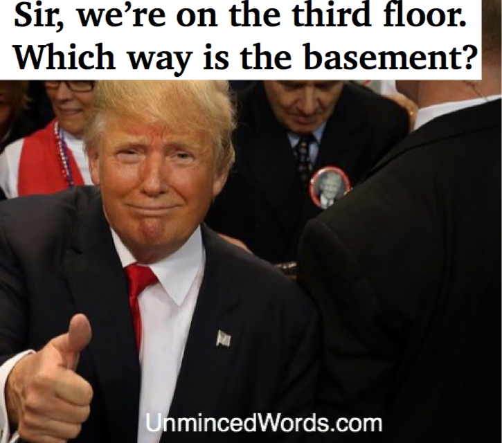 Which way is the basement?