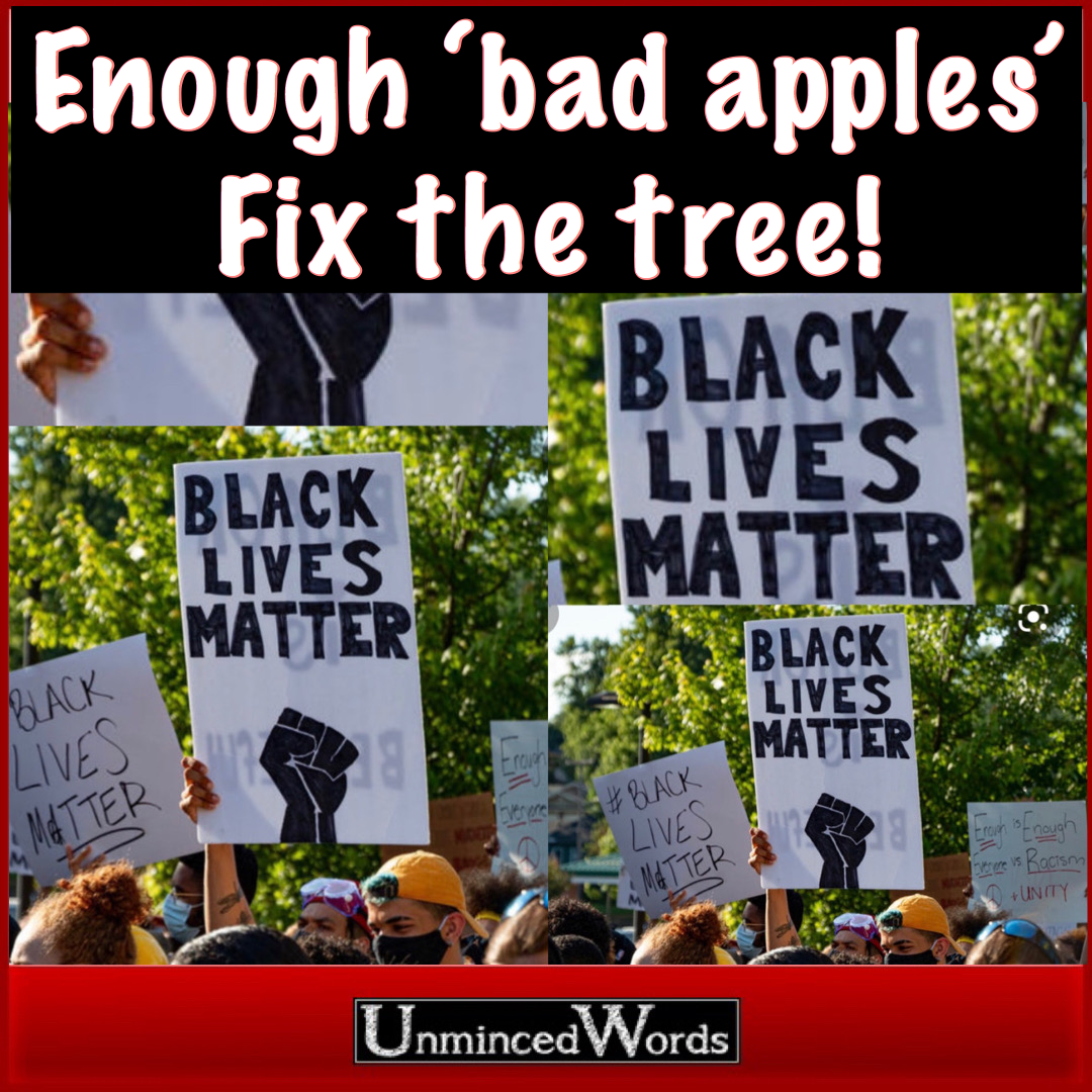 Enough bad apples! Fix the tree!