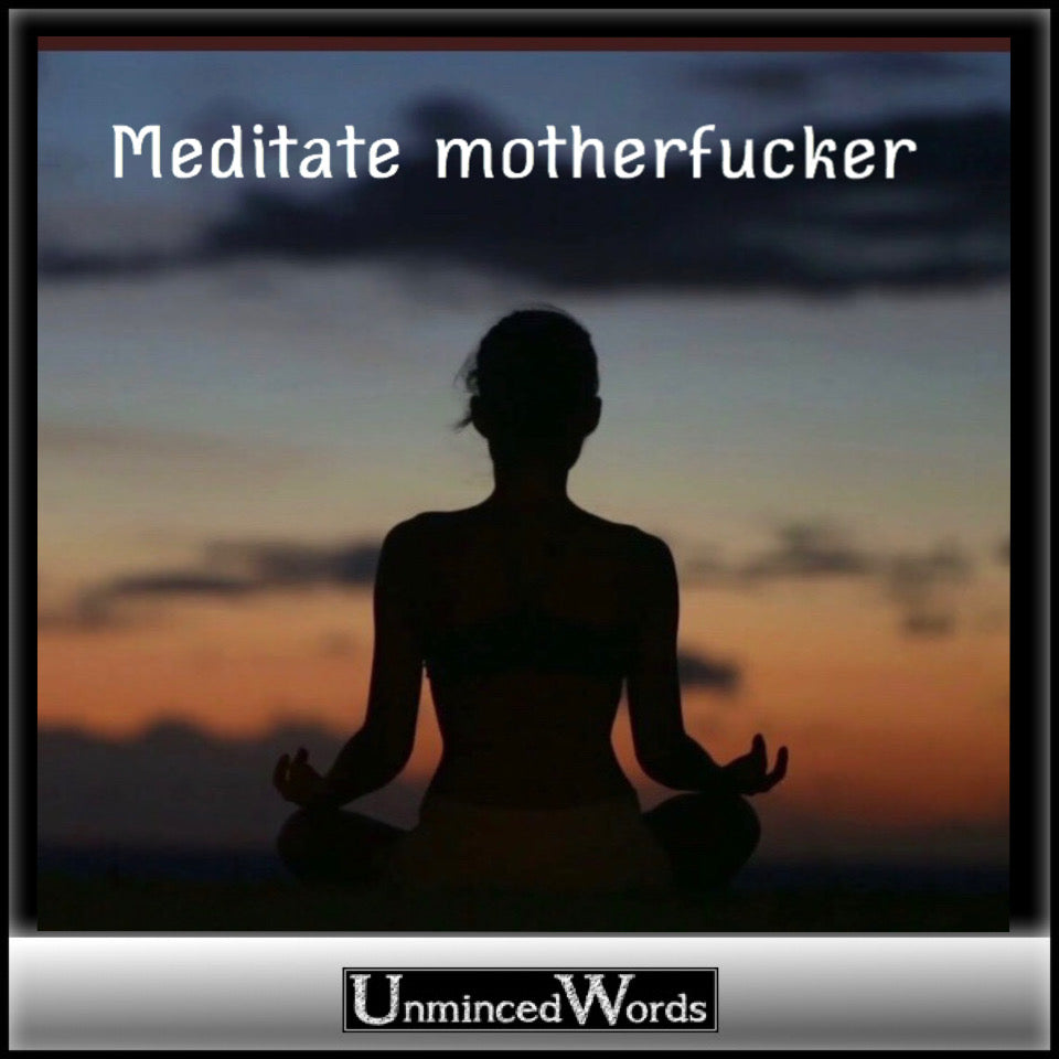 A peaceful reminder to meditate and practice self-care