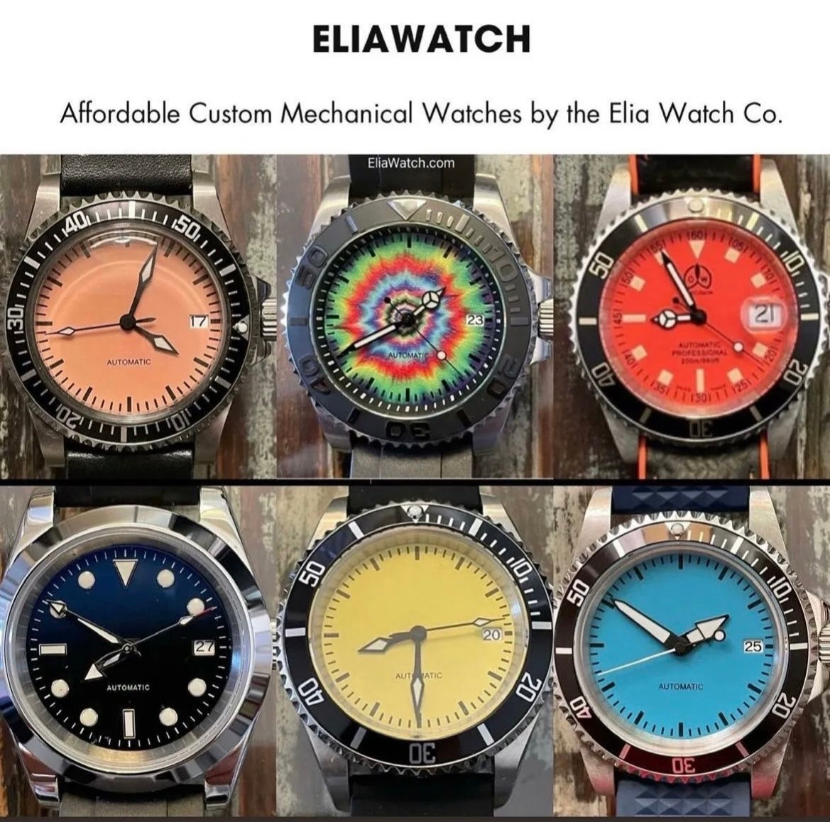 Elia Watches are Mechanical Watches with Style