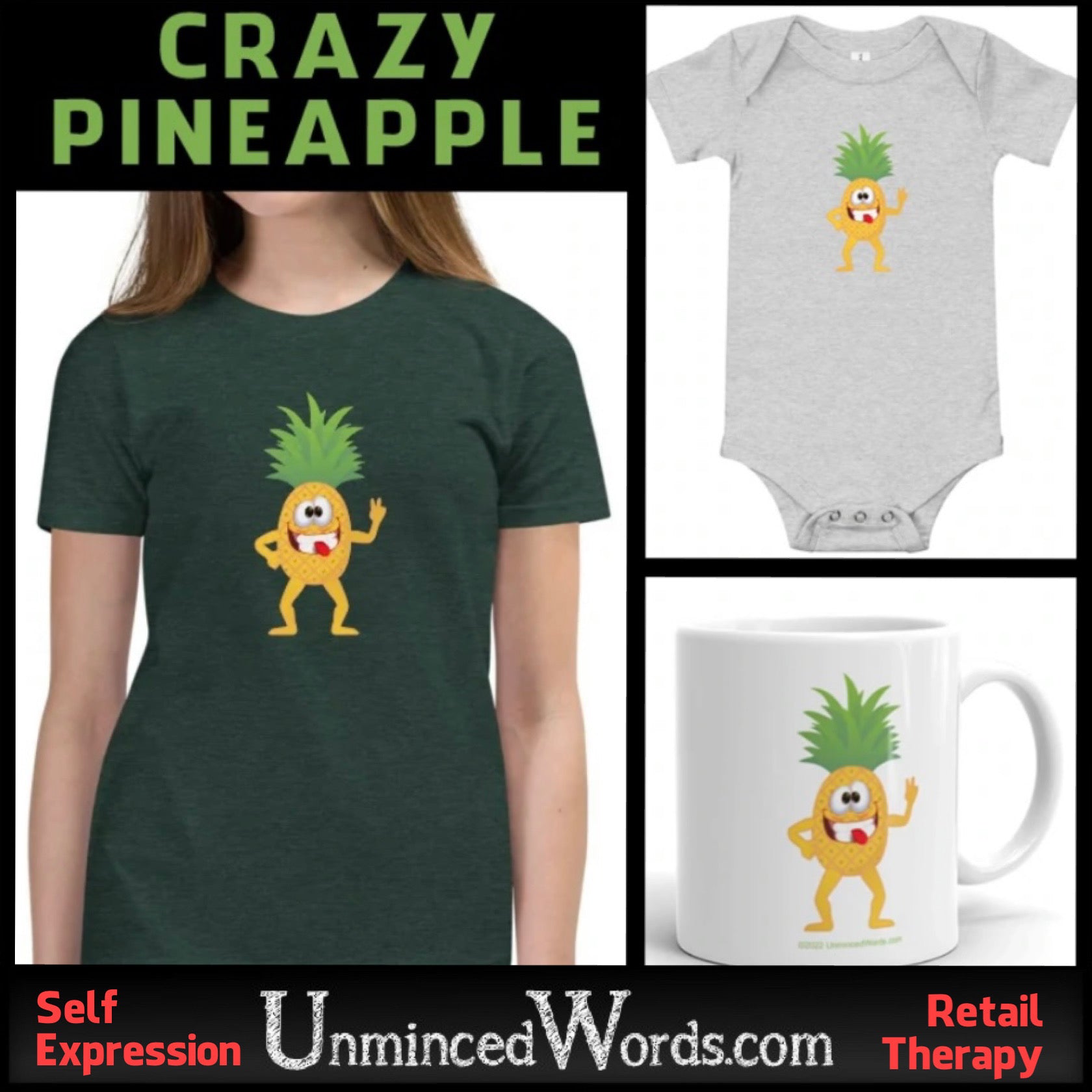 The wacky new collection: CRAZY PINEAPPLE
