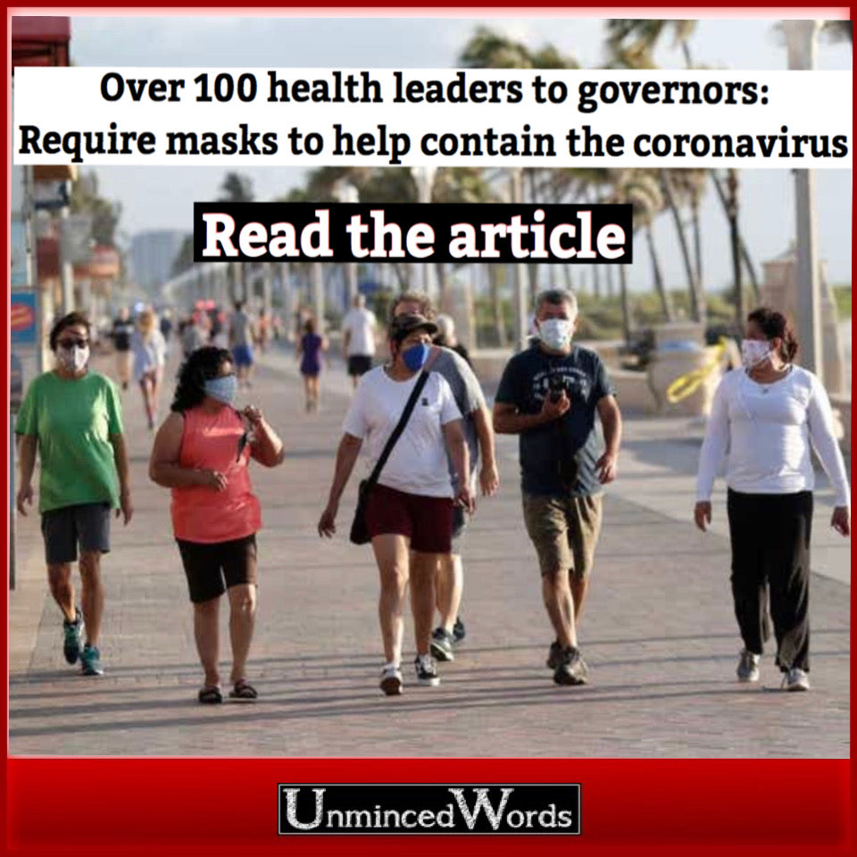 Over 100 health leaders to governors: Require masks to help contain the coronavirus