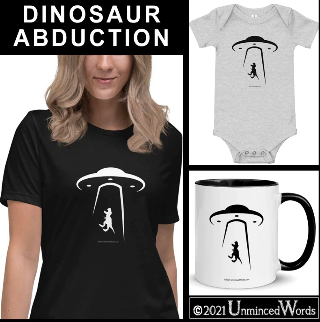 For fans of dinosaurs, ufo’s, space and creative art, I am always excited to share: DINO ABDUCTION