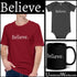 BELIEVE. A simple message to wear & share