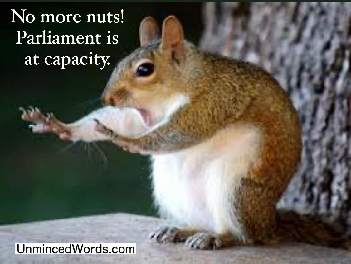 No more Nuts, Parliament!