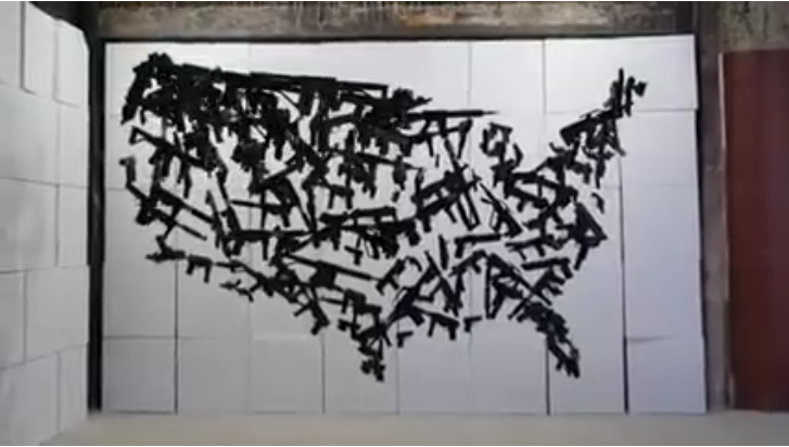 Michael Murphy's Epic Anti-Gun Artwork for the DNC