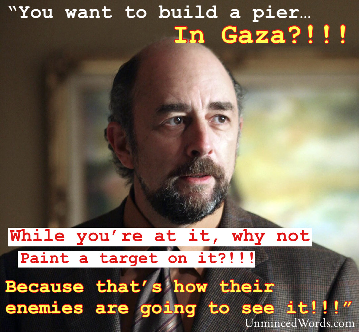 Toby Ziegler on the building of a pier in Gaza