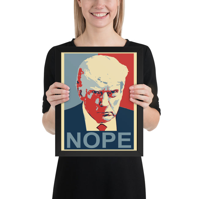 NOPE - Framed photo paper poster