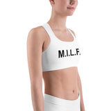 M.I.L.F. - White Sports bra