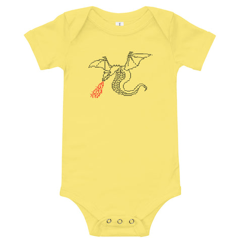 DRAGON ASCII Art - Onesie