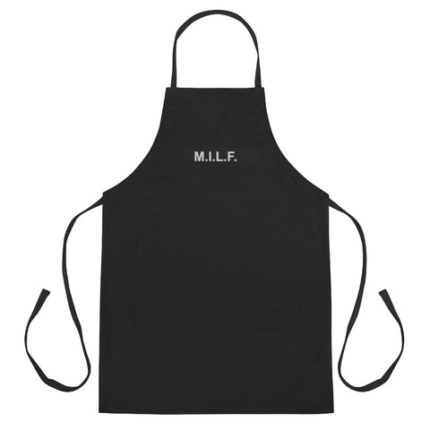 M.I.L.F. - Embroidered Apron - Unminced Words