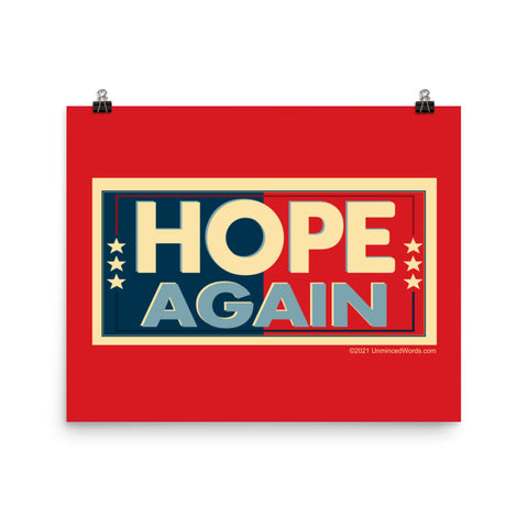 Hope Again - Poster - Unminced Words