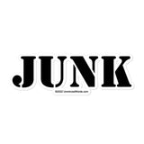 JUNK - Bubble-free stickers
