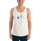 Middle Blue Finger - Unisex Tank Top