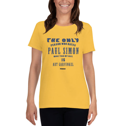 The Only Person Who Hates Paul Simon - Women's short sleeve t-shirt - Unminced Words