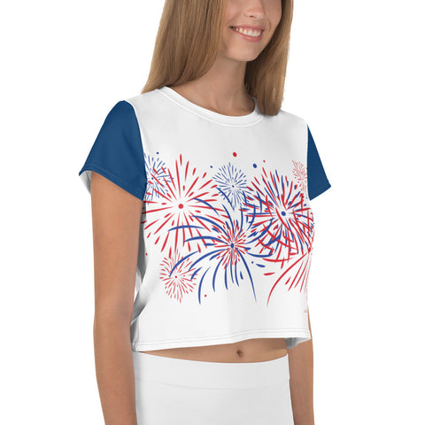 Fireworks - Ladies' Crop Tee - Unminced Words