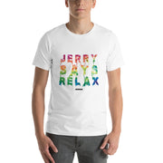 Jerry Says Relax - Short-Sleeve Men's T-Shirt - Unminced Words