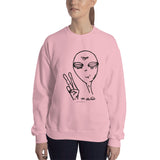 Peaceful Alien - Sweatshirt - Unminced Words