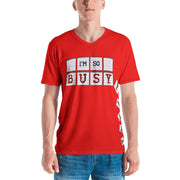 I'm So Busy RED - Men's V-Neck T-Shirt - Unminced Words