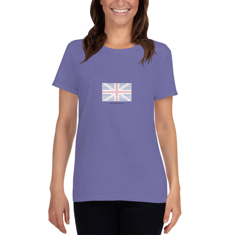 Union Flag ASCII - Women's short sleeve t-shirt - Unminced Words