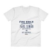 The Only Person Who Hates Paul Simon - Men's V-Neck T-Shirt - Unminced Words