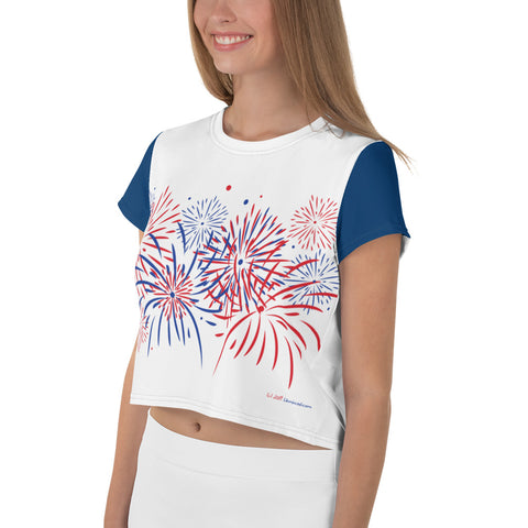 Fireworks - Ladies' Crop Tee - Unminced Words