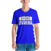 I'm So Busy BLUE - Men's V-Neck T-Shirt - Unminced Words