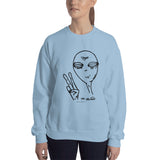 Peaceful Alien - Sweatshirt - Unminced Words