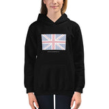 Union Flag ASCII - Kids Hoodie - Unminced Words