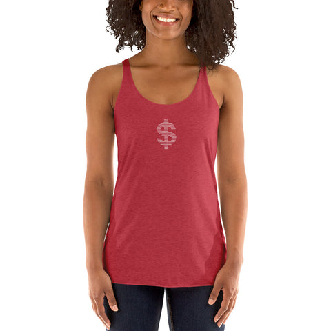 Dollar - Women's Racerback Tank - Unminced Words