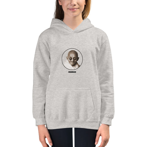 Gandhi - Kids Hoodie - Unminced Words