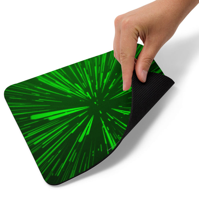 Hyperspace Deluxe - Green Mouse pad