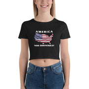 America Now Bidenesque - Women’s Crop Tee